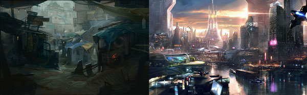 concept art from Brink and Remember Me